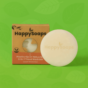 HappySoaps 3-in-1 Travel Wash Bar – Sweet Relaxation